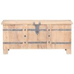 vidaXL Coffre 90x40x40 cm Bois d'acacia solide