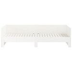 vidaXL Lit coulissant sans matelas blanc 2x(90x190) cm