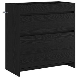 vidaXL Meuble sous lavabo de salle de bain Chêne noir