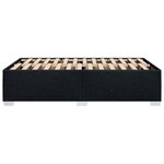 vidaXL Cadre de lit noir 120x190 cm tissu