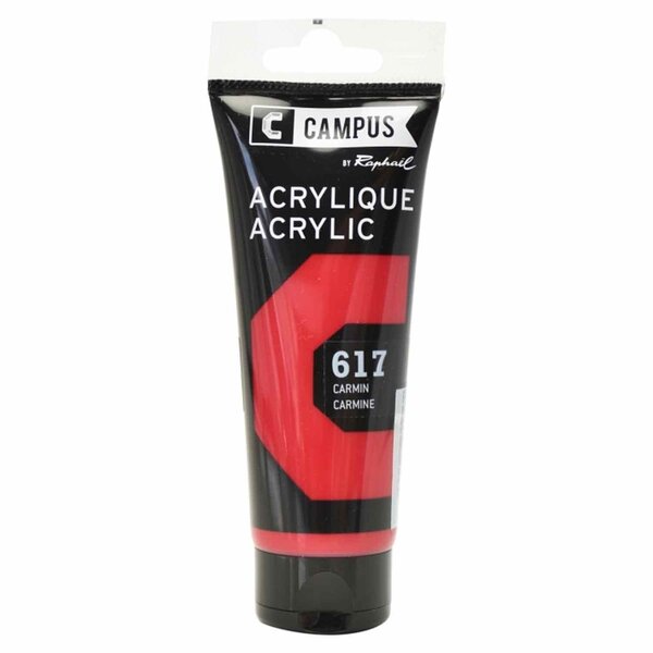 Peinture acrylique 100 ml - Rouge carmin n°617