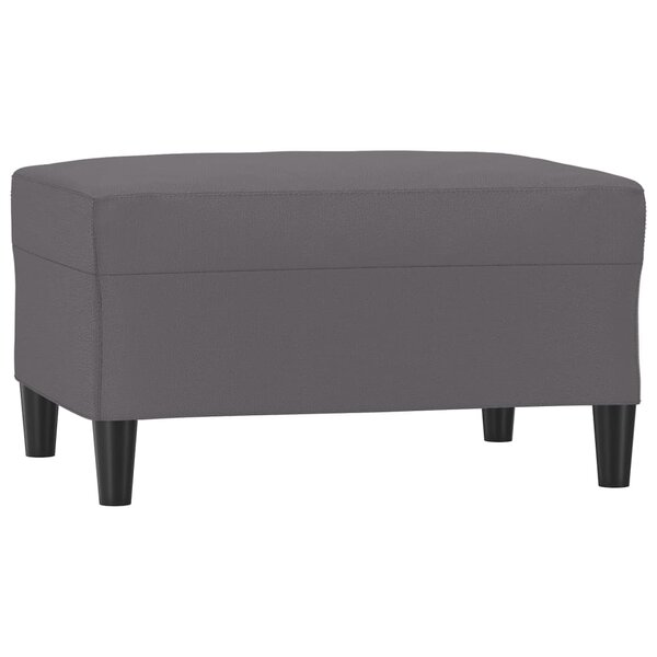 vidaXL Repose-pied Gris 70x55x41 cm Similicuir