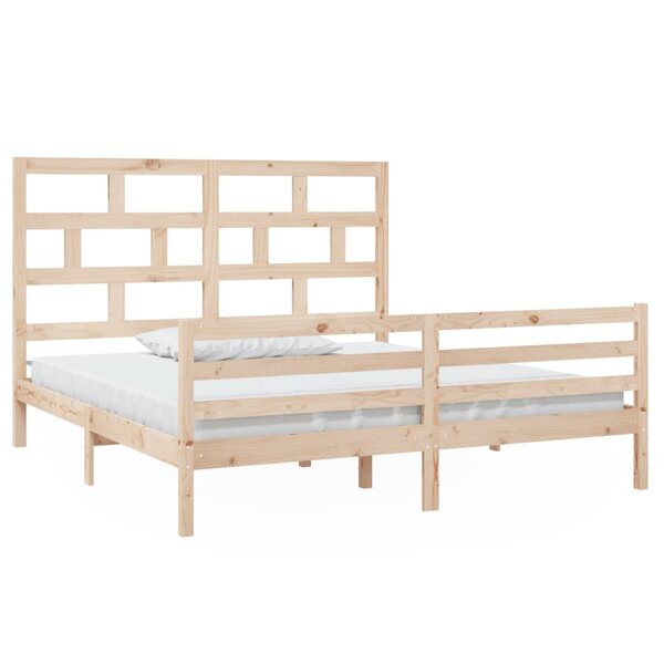 vidaXL Cadre de lit sans matelas bois massif