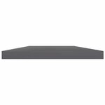 vidaXL Panneaux bibliothèque 4 Pièces Gris brillant 60x10x1 5cm Aggloméré