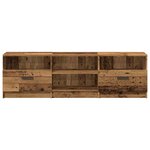 vidaXL Meuble TV vieux bois 150x33 5x45 cm bois d'ingénierie