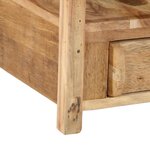 vidaXL Table d'appoint avec tiroir Marron 43 x 32 x 46 cm