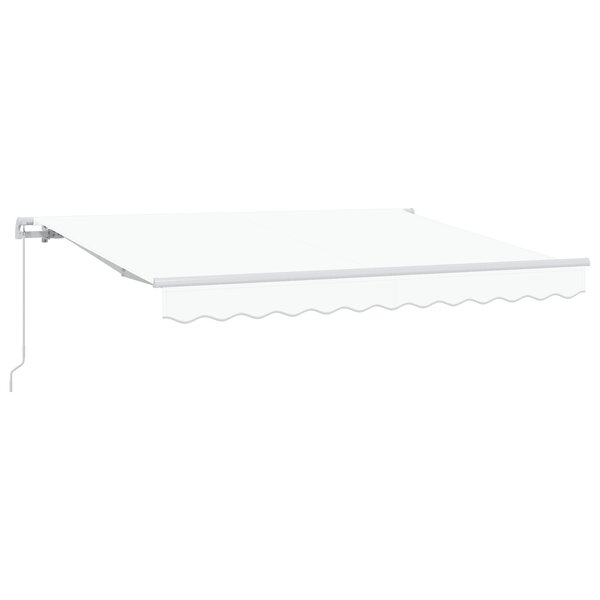 vidaXL Auvent Rétractable Blanc 250x200 cm 250 x 200 cm 2 5 x 2 m
