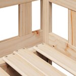 vidaXL Lit de jour avec gigogne et tiroirs sans matelas 90x200 cm