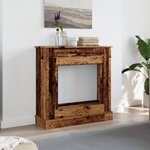 VidaXL Cadre de cheminée vieux bois 90x30x90 cm bois d'ingénierie