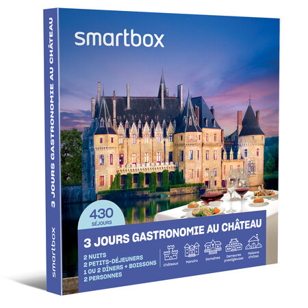 SMARTBOX - Coffret Cadeau 3 jours gastronomie  châteaux et belles demeures -  Séjour
