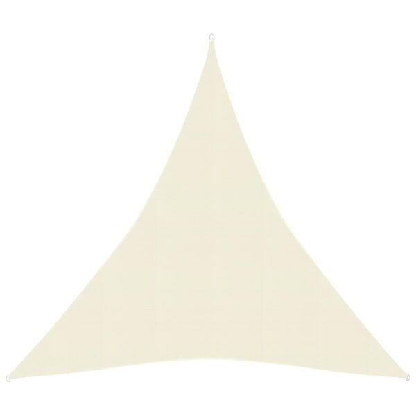 vidaXL Voile d'ombrage 160 g/m² Crème 5x7x7 m PEHD