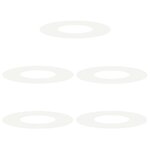 vidaXL Anneaux d'arbre plats 5 Pièces Blanc Ø30 / 60 cm Acier