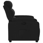 vidaXL Fauteuil inclinable Noir Tissu