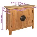 vidaXL Mobilier de salle de bain Bois de pin massif
