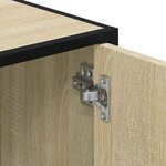 vidaXL Armoire de lavabo de salle de bain chêne sonoma 90x33x60 cm