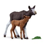 Schleich 42603 - Wild Life Élan Femelle avec Veau