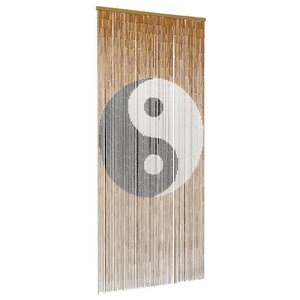 vidaXL Rideau de porte anti-insectes multicolore 200 x 90 cm Bambou