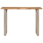 vidaXL Table à dîner 110x50x76 cm Bois d'acacia solide