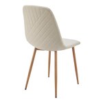 Lot de 4 chaises de salle à manger 88 x 44 x 55 cm moderne design robuste beige 03_0009839