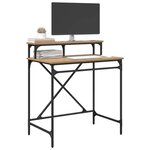 vidaXL Bureau Chêne artisanal 80 x 50 x 90 cm Bois d'ingénierie