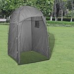 vidaXL Tente de douche WC Dressing Gris