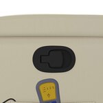 vidaXL Fauteuil de massage inclinable crème similicuir