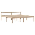 vidaXL Lit pour personne âgée et tête de lit 200x200cm bois pin massif