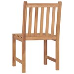 Vidaxl chaises de jardin 4 pièces avec coussins bois de teck massif