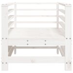 vidaXL Chaises de jardin 2 Pièces blanc bois massif de pin