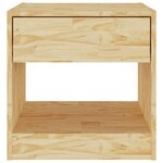 vidaXL Table de chevet 40x31x40 cm bois de pin massif