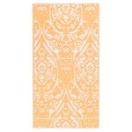 vidaXL Tapis d'extérieur ARAKIL Orange et blanc 160x230 cm PP