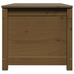 vidaXL Boîte de rangement Marron miel 110x50x45 5cm Bois massif de pin
