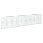vidaXL Panier gabion avec couvercle 900x50x200 cm fer galvanisé