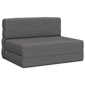 vidaXL Canapé-lit pliable Gris clair 70 x 72 x 60 cm Tissu
