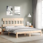 vidaXL Cadre de lit sans matelas bois de pin massif