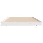 vidaXL Cadre de lit sans matelas blanc 100x200 cm bois de pin massif