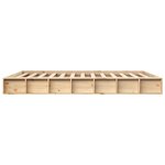 vidaXL Cadre de lit sans matelas 150x200 cm bois massif