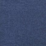 vidaXL Chaise à bascule avec repose-pied Bleu Tissu