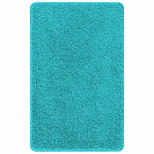 vidaXL Tapis de bain 2 Pièces Turquoise 50 x 50 cm Polypropylène