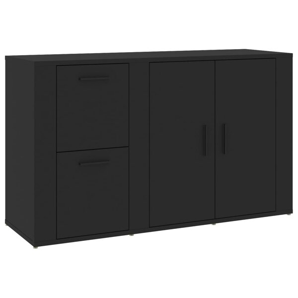 vidaXL Buffet Noir 100x33x59 5 cm Bois d'ingénierie