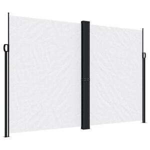 vidaXL Auvent latéral rétractable blanc 220x1000 cm