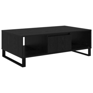vidaXL Table basse Chêne noir 104 x 60 x 35 cm Bois d'ingénierie