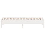 vidaXL Cadre de lit sans matelas blanc 90x190 cm bois de pin massif