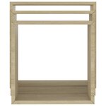 vidaXL Étagères murales sous forme de cube 3 Pièces Chêne sonoma