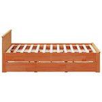 vidaXL Cadre de lit sans matelas avec tête de lit 200x200 cm bois pin