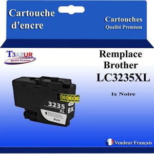T3AZUR- Cartouche compatible avec Brother LC3235 XL Noire pour Brother DCP-J1100DW  MFC-J1300DW