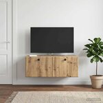 vidaXL Meuble TV mural 78 5 x 41 x 30 cm Chêne artisanal
