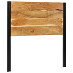 vidaXL Tête de lit 100 cm bois massif d'acacia et fer
