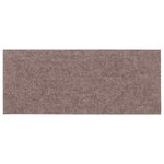 vidaXL Tapis d'escalier autocollants 15 pièces 60 x 25 cm Marron clair Rectangulaire