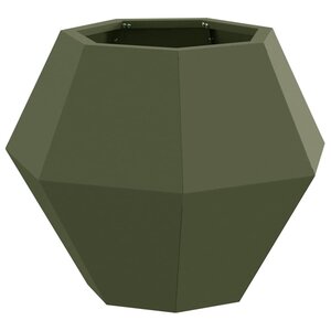 vidaXL Jardinière Vert olive 50 x 50 x 40 cm Acier